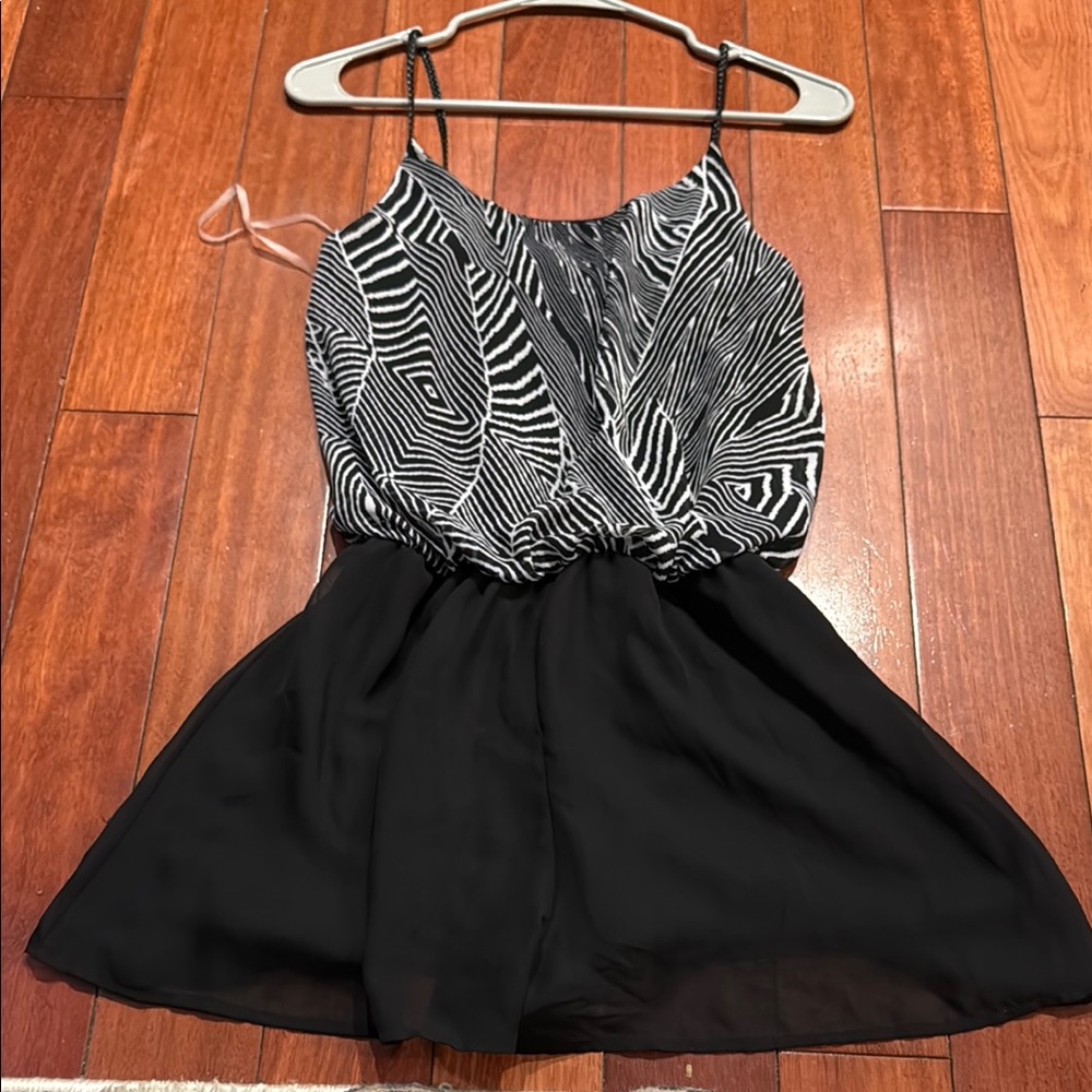 Black and White Patterned romper